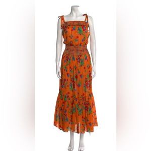Tory Burch Floral Print Long Dreas